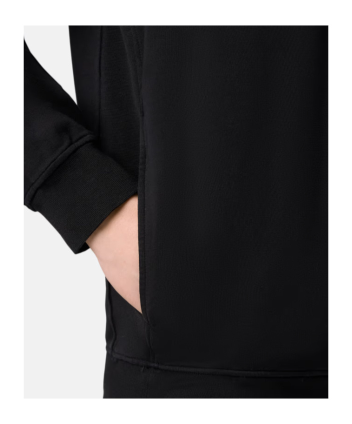 Stone Island Zippered Sweatshirt In Black