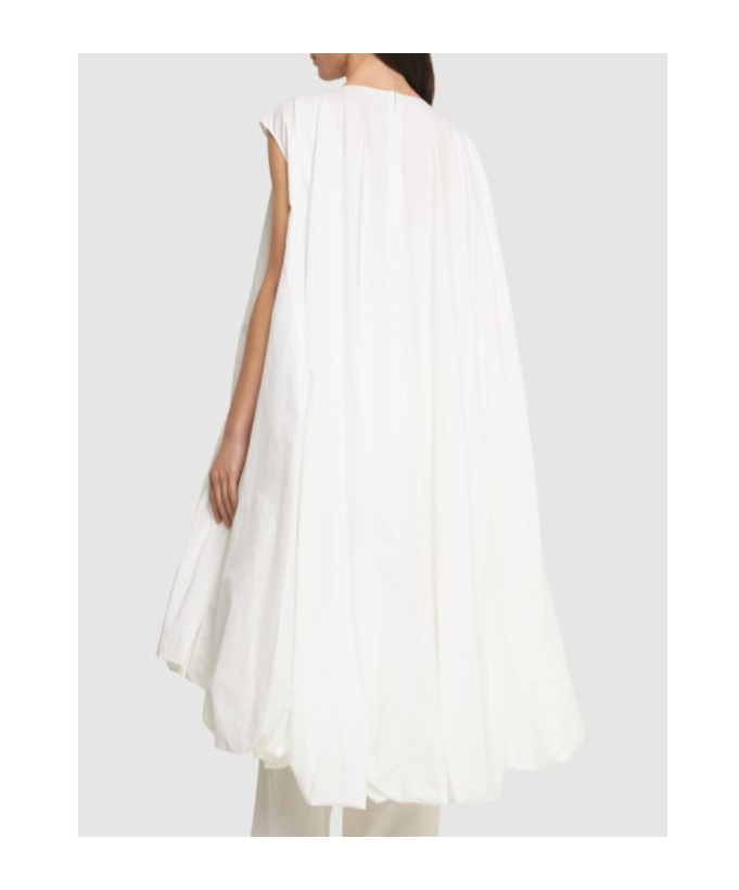 THE ROW TADAO MEDIUM LENGTH DRESS WITH LOTUS LEAF RIM