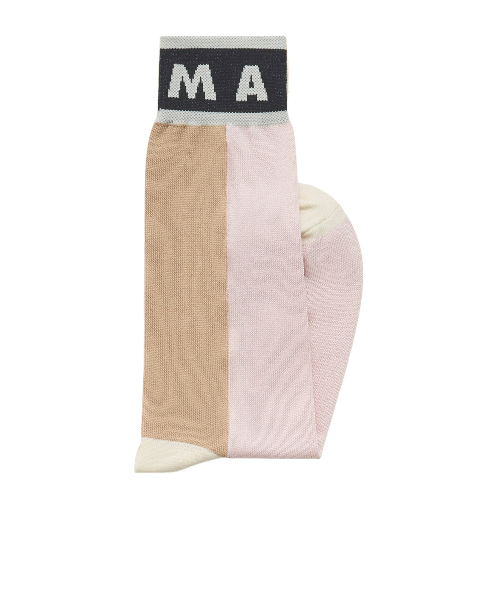 Marni Pink Colour-block Cotton Socks