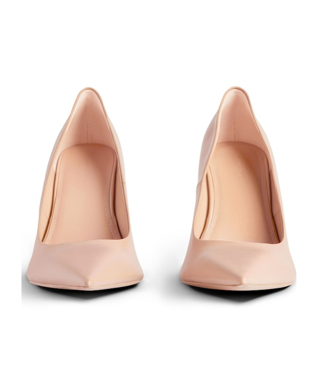 Balenciaga 110m Avenue After Elongated-toe Pumps In Neutral