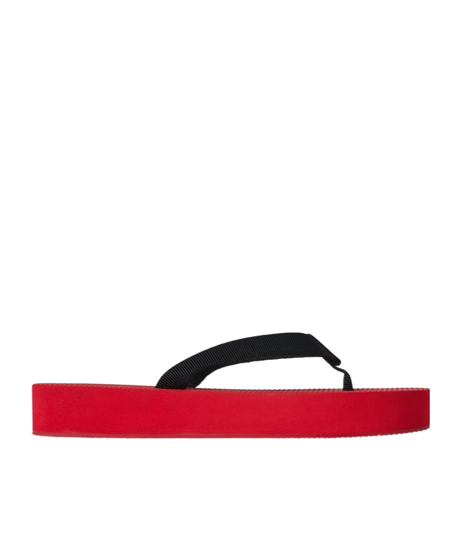 The Row Dune Platform Thong Sandals In Black