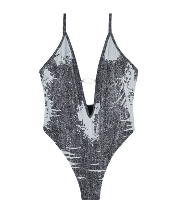 DIESEL DIESEL BFSW-DENIM-BODY PRINTED SWIMSUIT