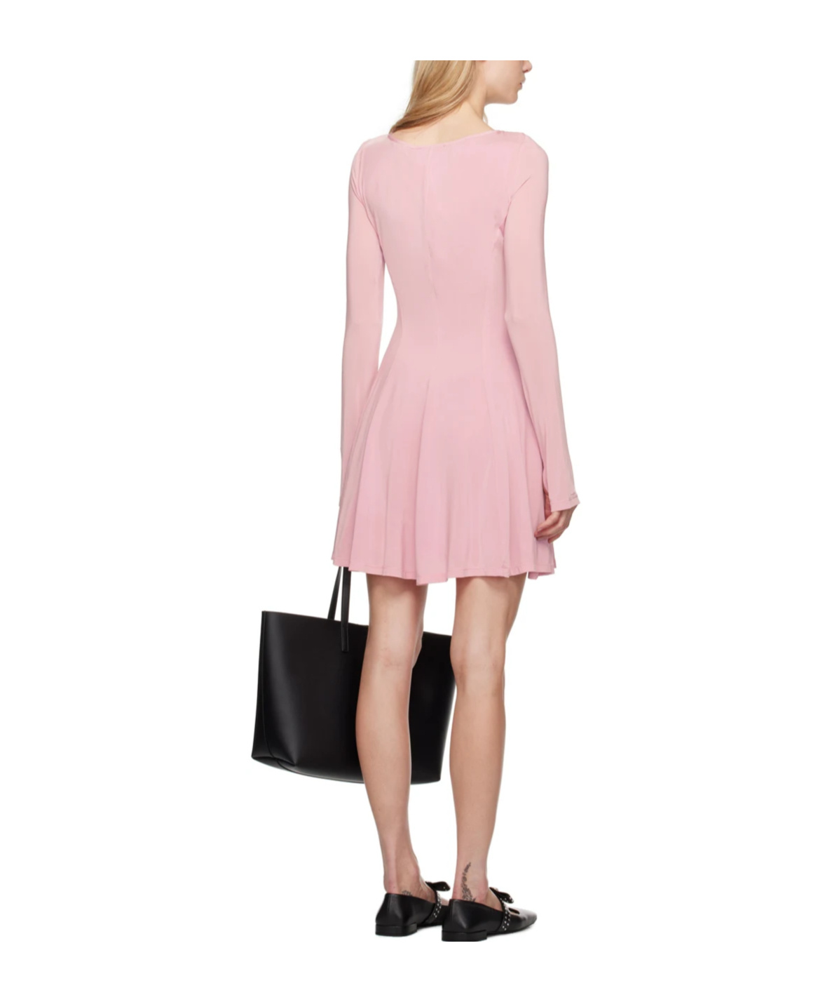 Versace Jeans Flared Dress In Pink