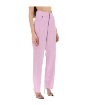 Giuseppe Di Morabito Embellished Tailored Trousers In Pink