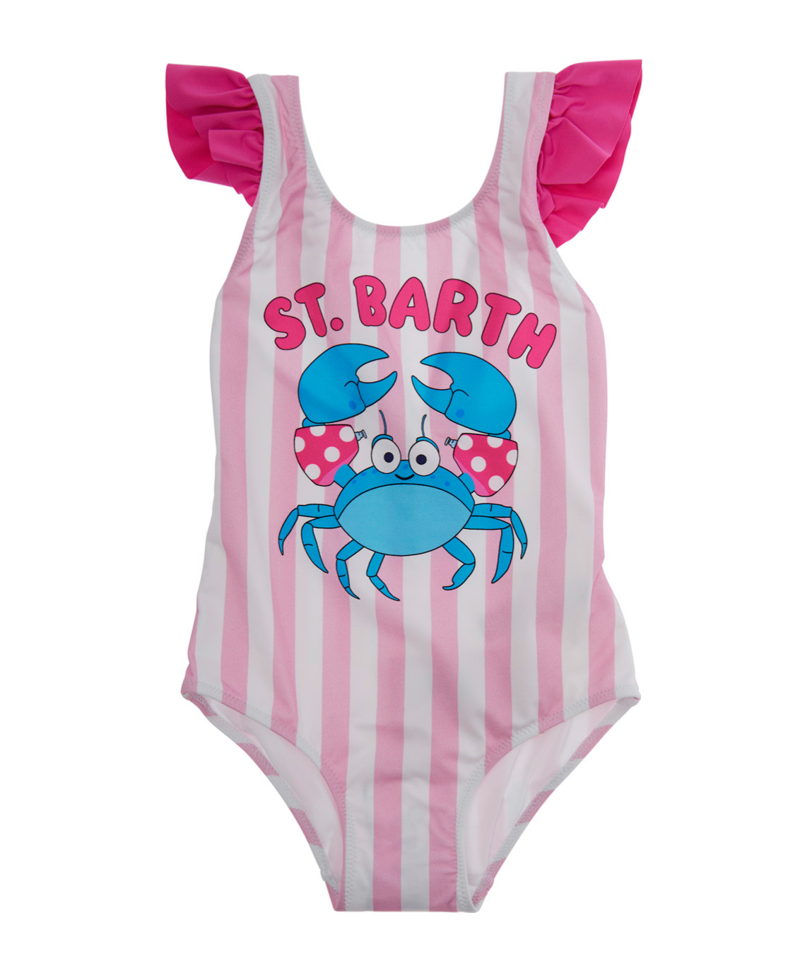 Shop Mc2 Saint Barth Patterned One-piece Swimsuit In Pink