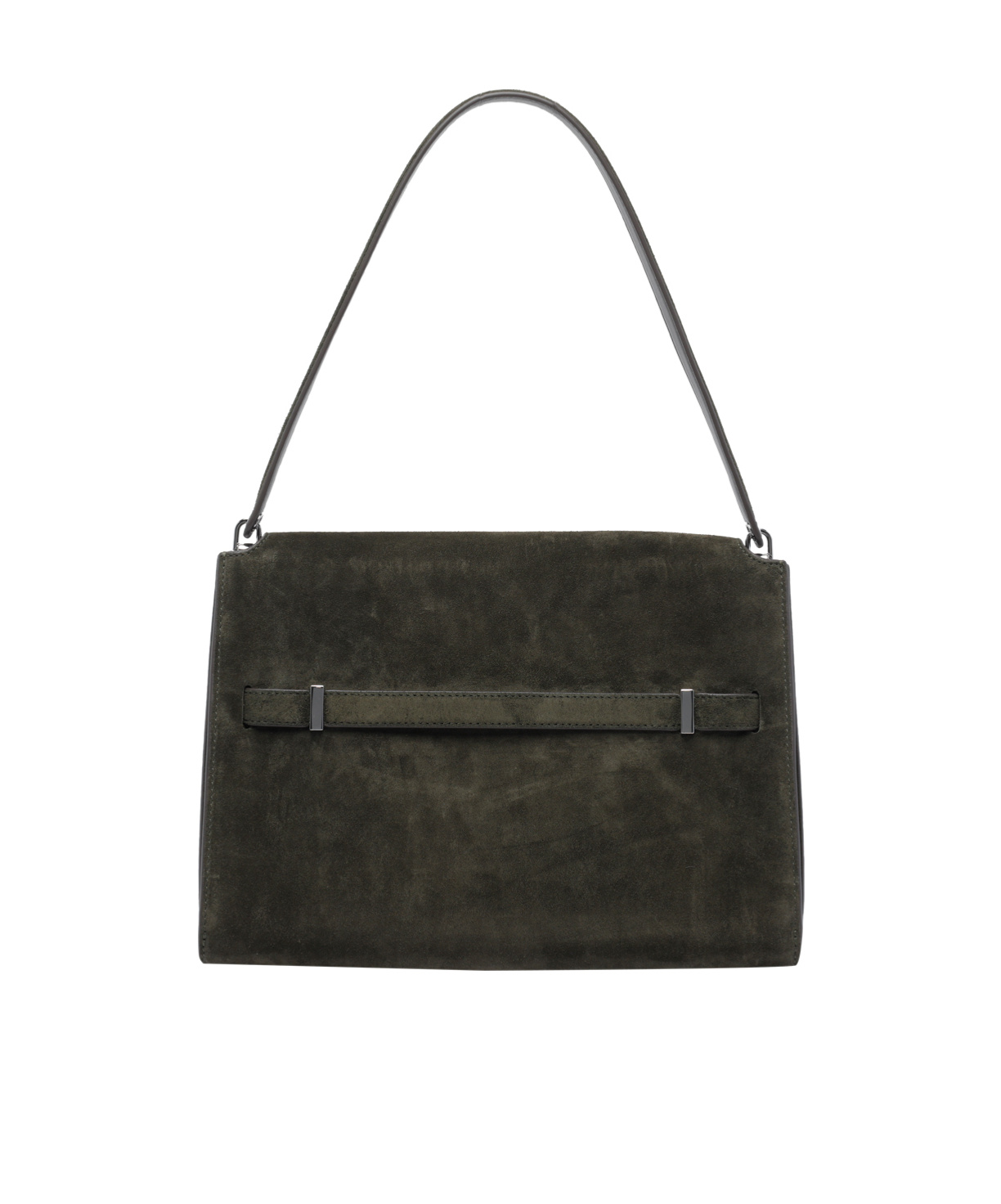 Tory Burch Large Lee Radziwill Suede Shoulder Bag In Black