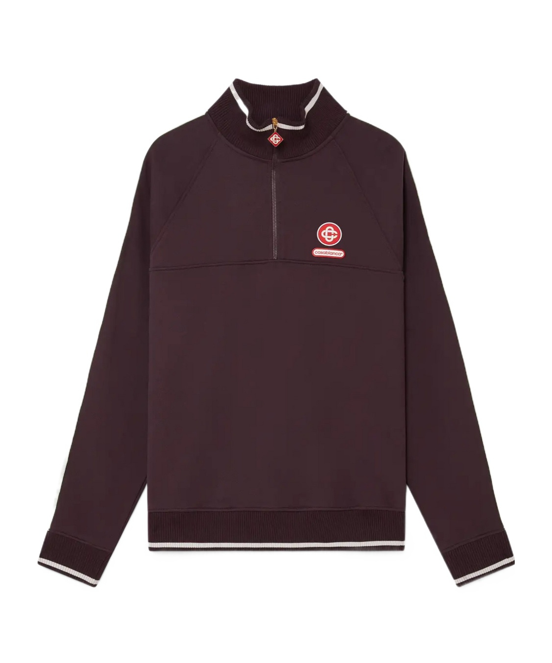 Casablanca Logo Patch Sweatshirt In Brown