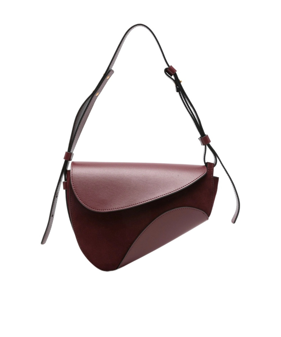 Neous Flap Shoulder Bag In Burgundy