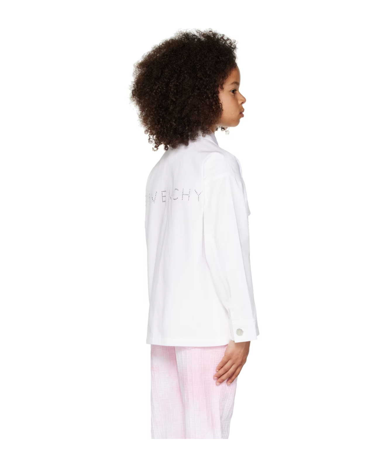Givenchy Button Long-sleeved Denim Jacket In White