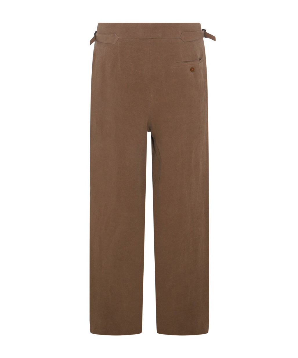 Vivienne Westwood Brown Linen Bertram Tailored Pants In Green
