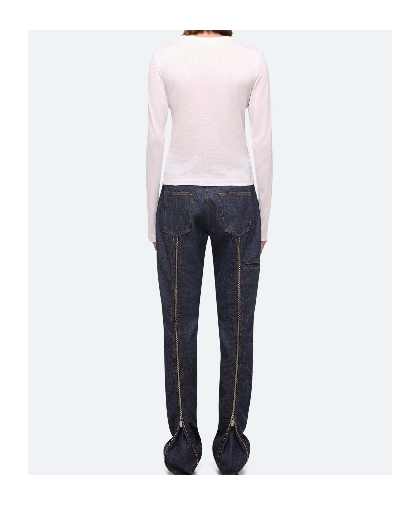 Helmut Lang Long-sleeved T-shirt In White