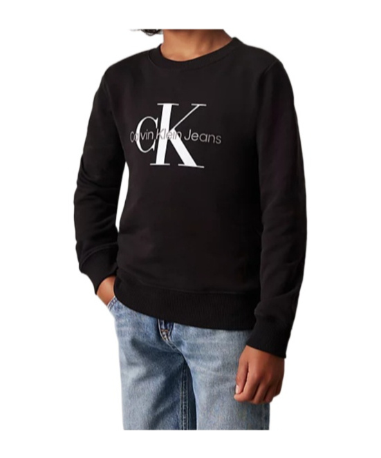 Calvin Klein Jeans Est.1978 Kids' Logo Sweatshirt In Black