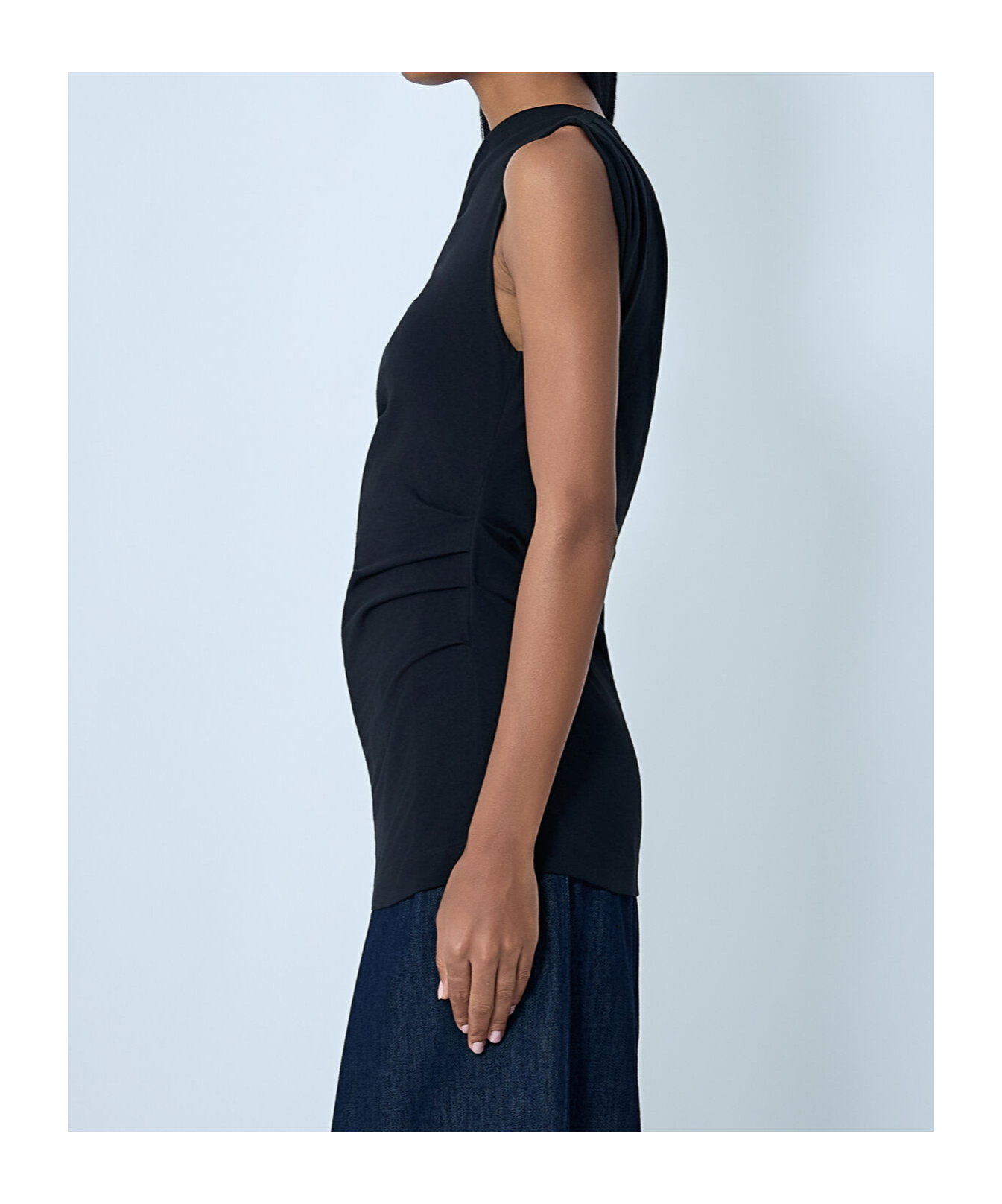 Dries Van Noten Asymmetrical Vest In Blue