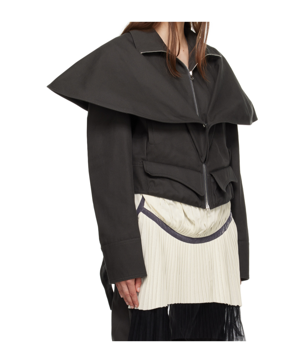 Kiko Kostadinov Gray Stockman Jacket In Black