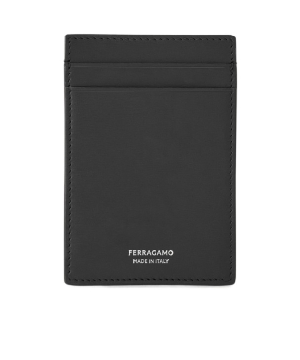 Ferragamo Credit Card Holder In Black