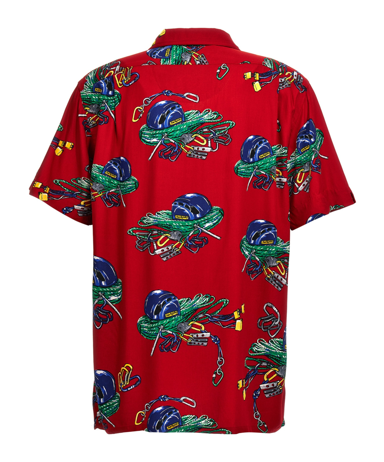 Shop Polo Ralph Lauren Climbing-print Shirt In Red