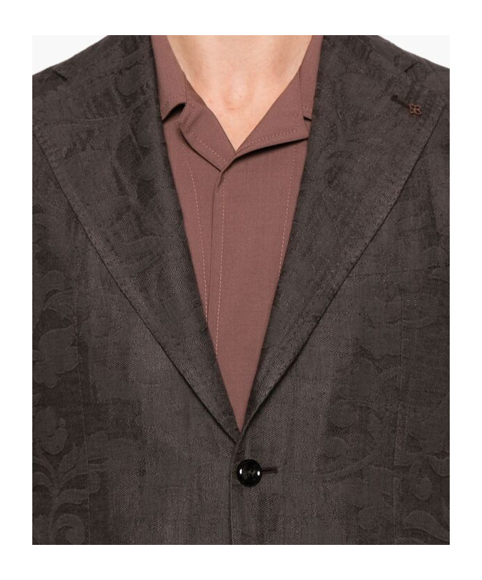 Shop Tagliatore Long-sleeved Suit Coat In Black