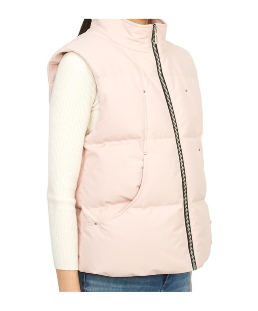 Moose Knuckles Sleevless Down Vest In Nude