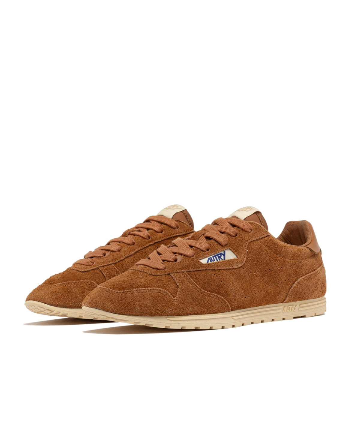 Autry 'windspin Low' Brown Sneaker With Logo On The Side And On The Heel In Brown