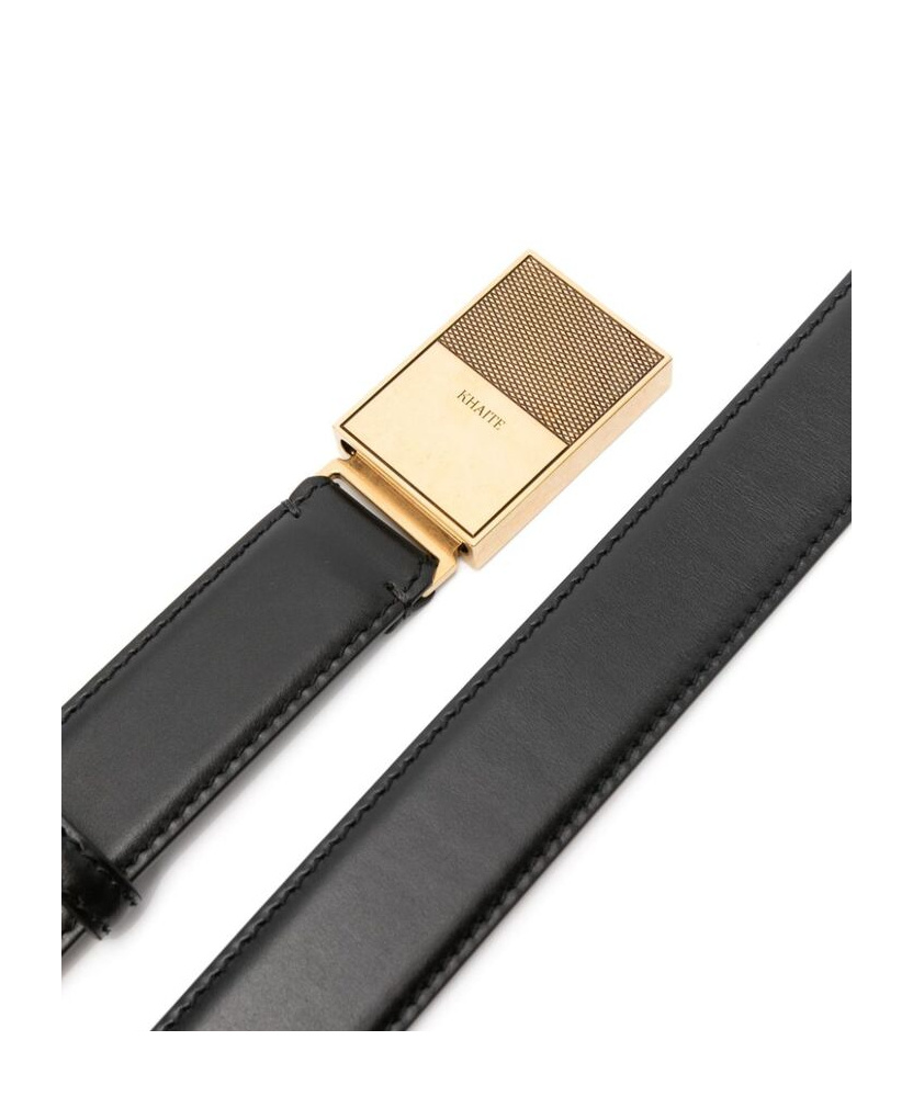 Khaite Buckle Belt In Black