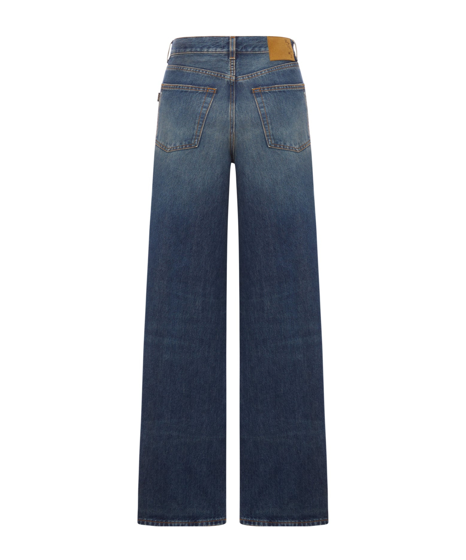 Haikure 'bethany' Blue Jeans With Logo Patch On The Rear In Blue