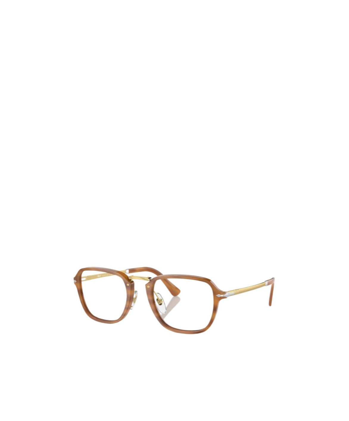Persol Geometric Frame Plain Mirror In Brown