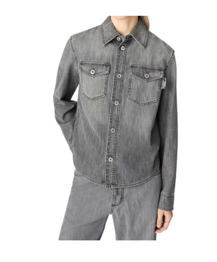 Bottega Veneta Black Denim Shirt