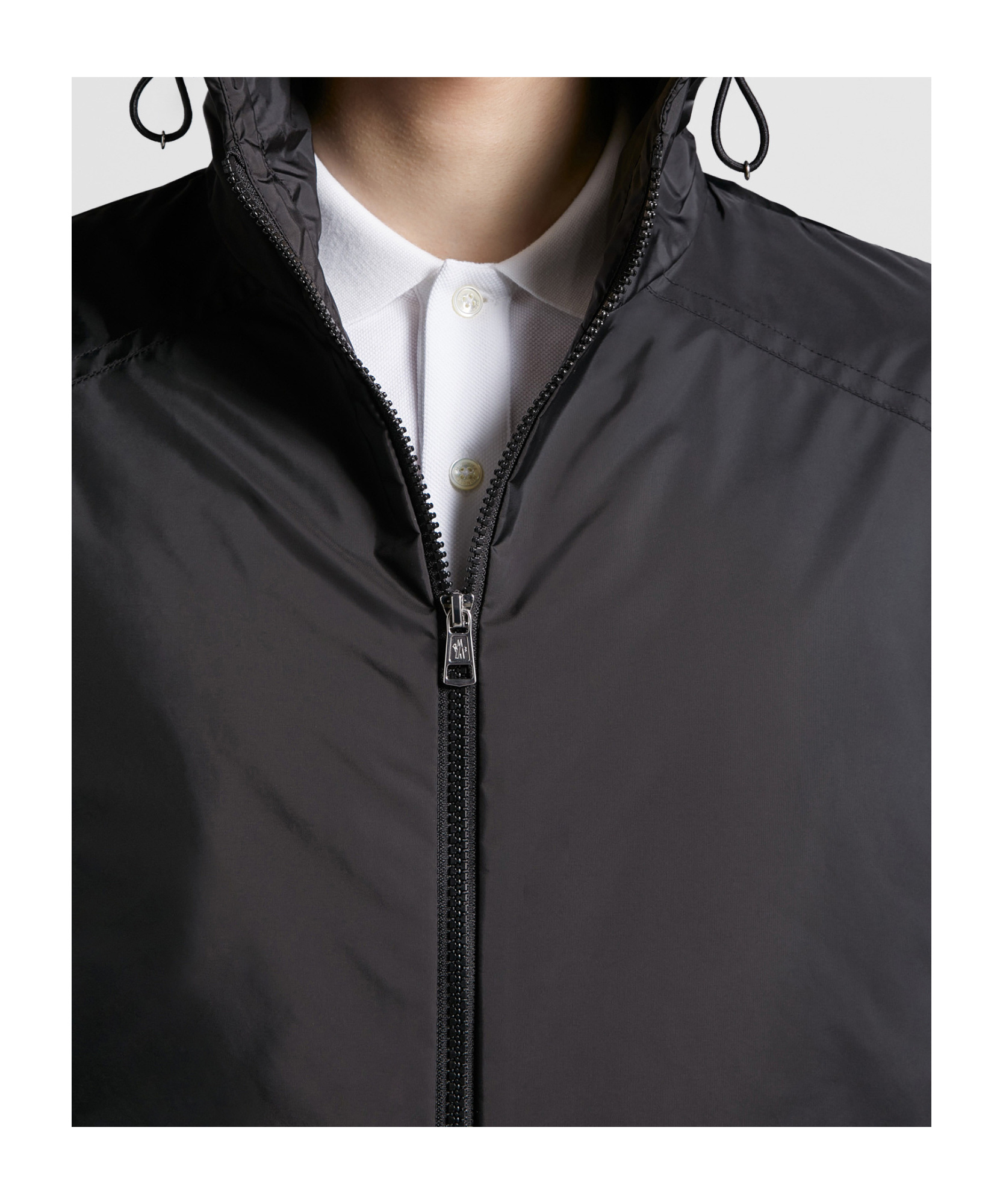Moncler Lightweight Water-proof Jacket In Black
