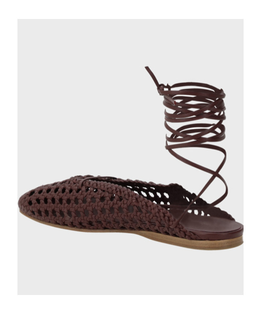 Shop Forte Forte Leather Sandals In Black