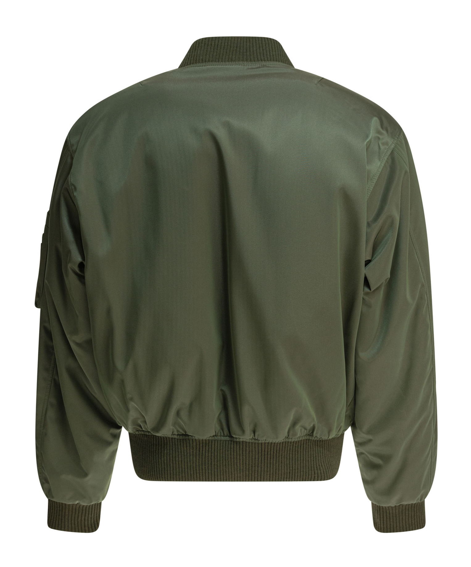 Prada Long Sleeve Casual Jacket In Green