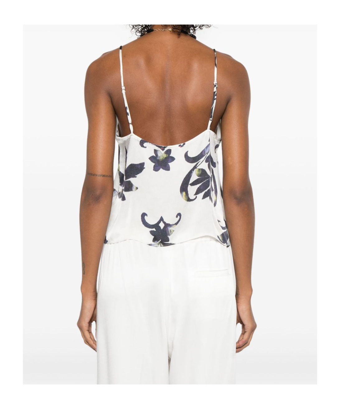 Shop Forte Forte Round Neck Suspenders In White