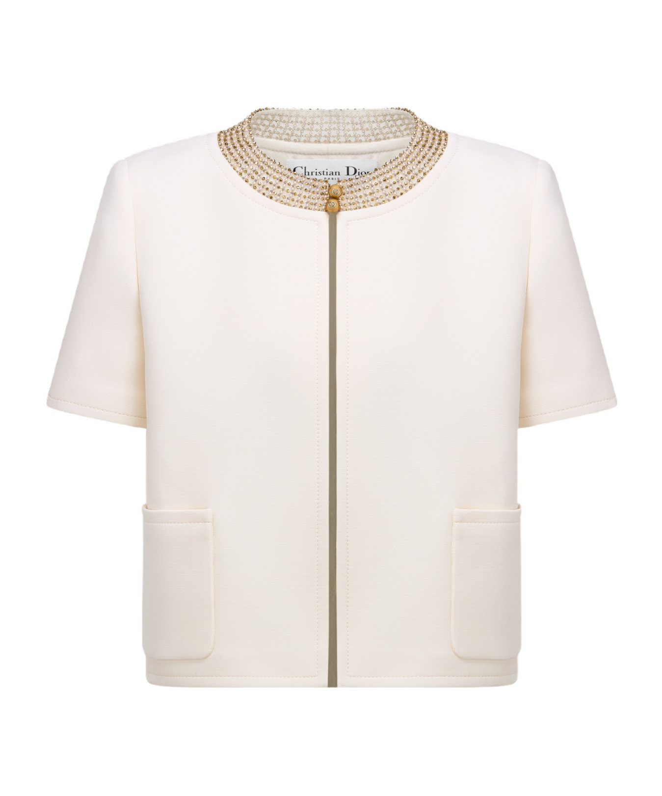 Dior Embroidered Jacket In White