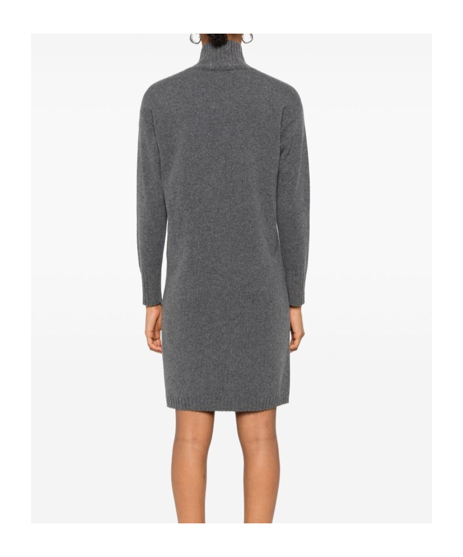 Fabiana Filippi Wool Short Dress In Gray