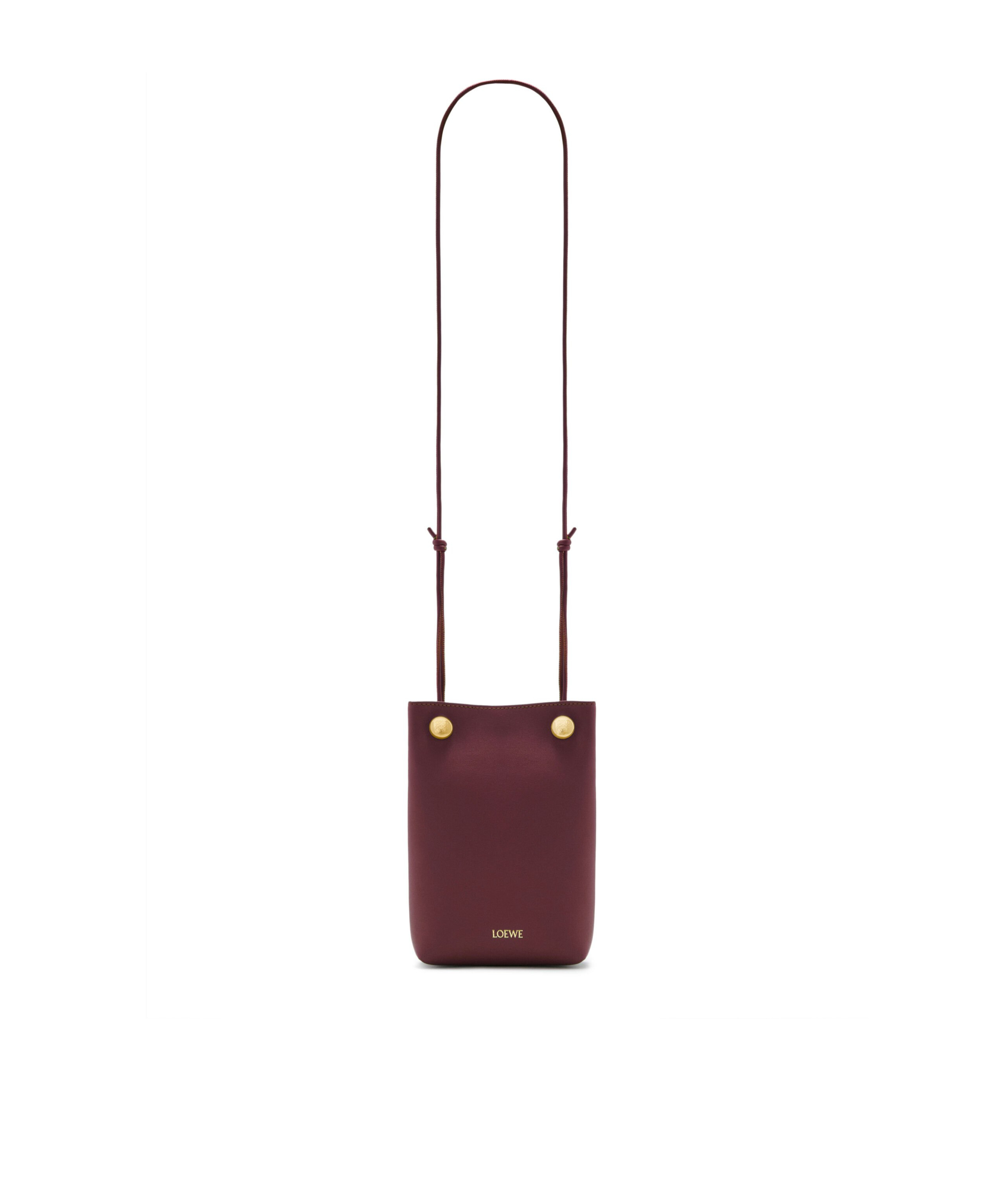 Loewe Anagram Pebble Leather Bucket Bag In Red