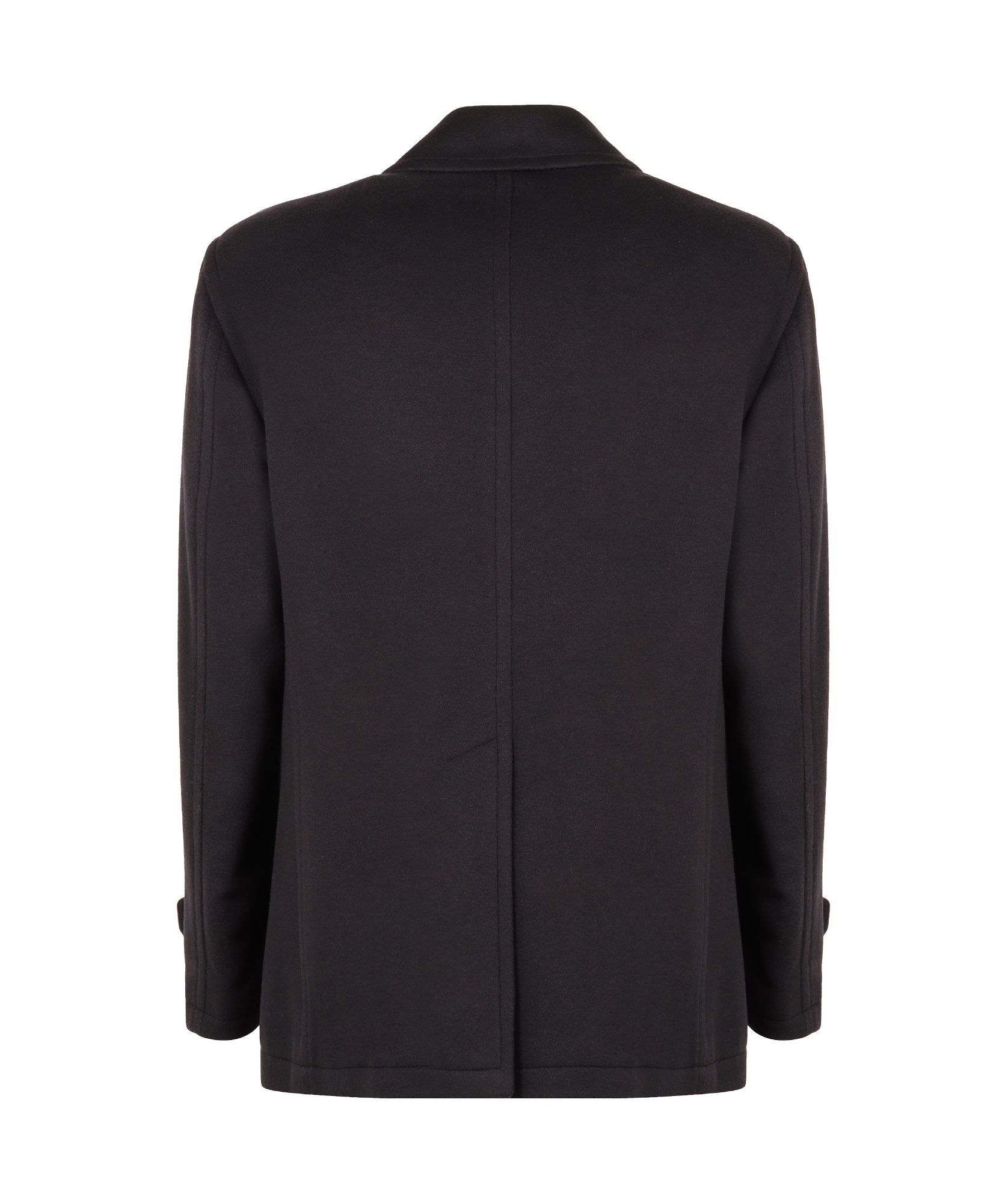 Shop Tagliatore Monaco Double-breasted Peacoat In Black