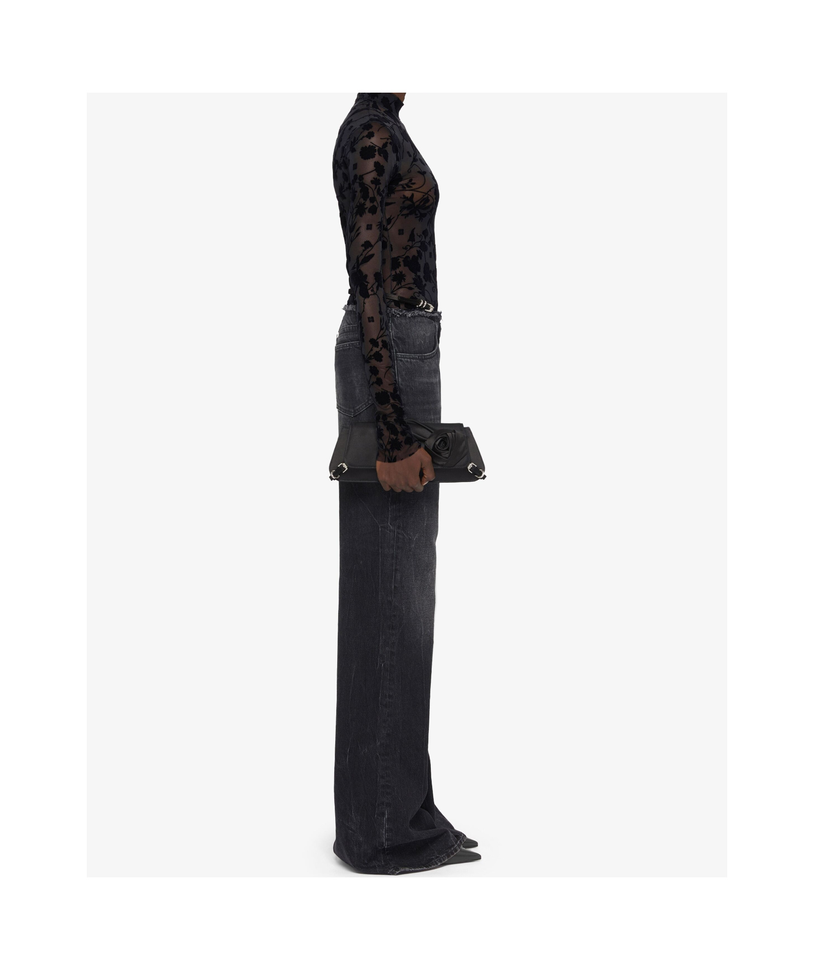 GIVENCHY BODY IN 4G FLOWERS TULLE