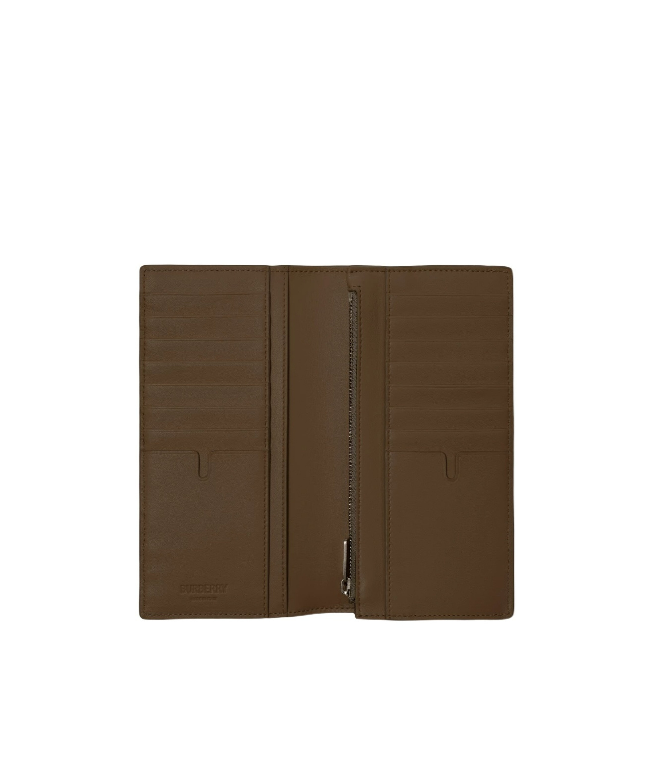 Burberry Check-pattern Bi-fold Wallet In Green