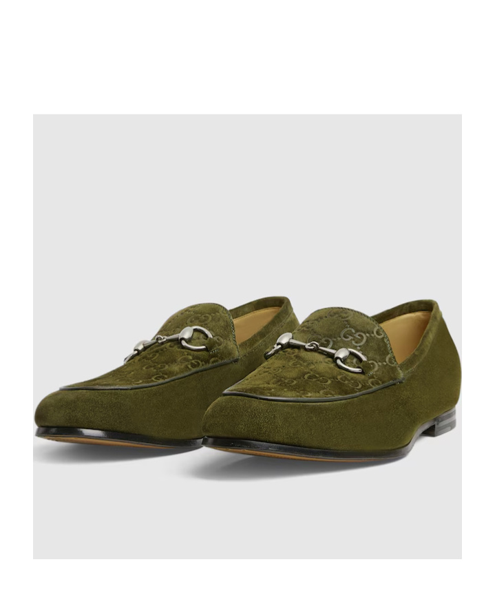 Gucci Herrenloafer Mit Horsebit In Green