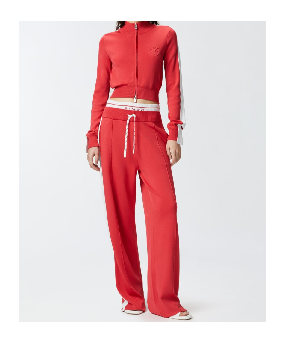 Shop Pinko Cropped T-shirt In Red