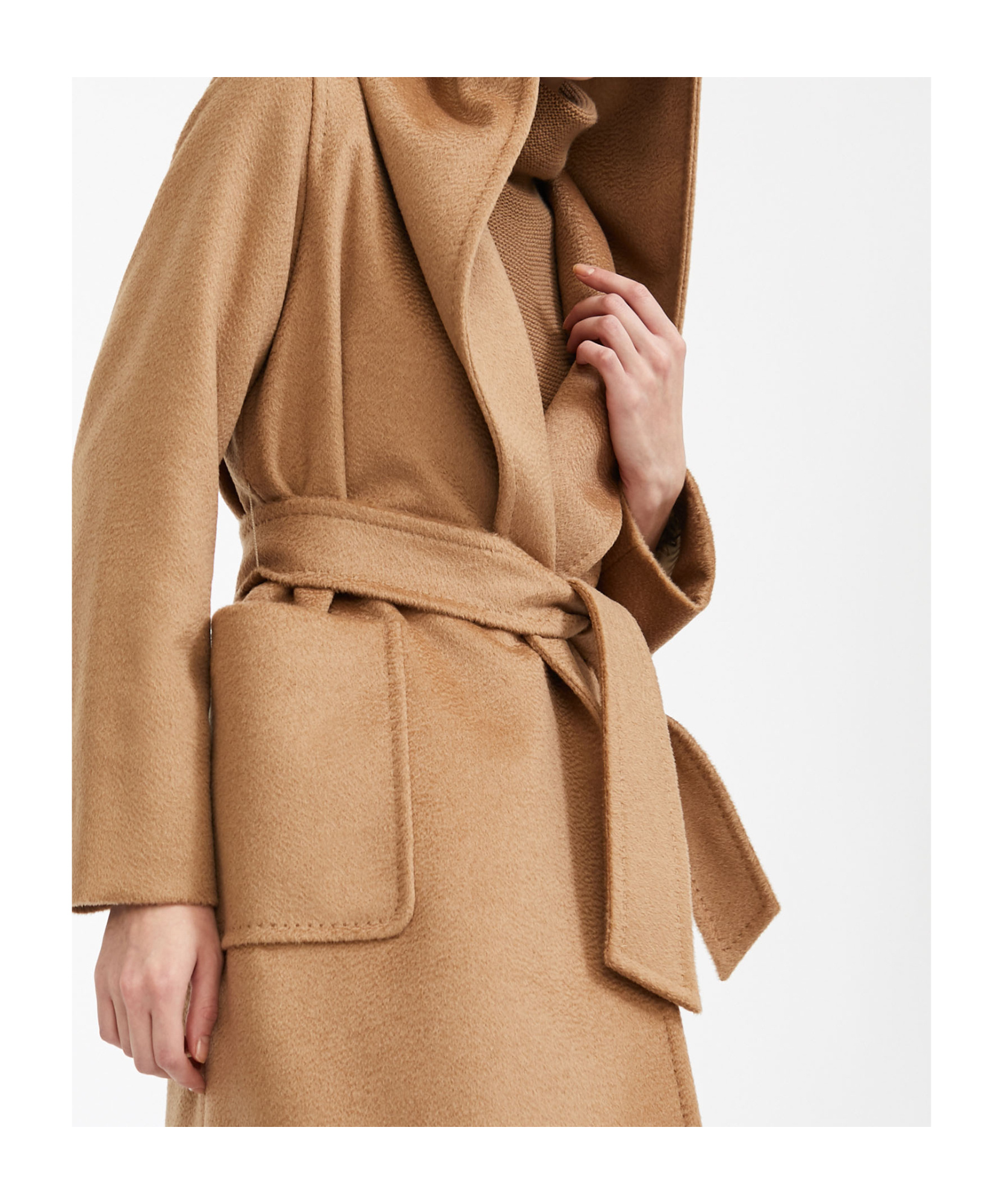 Max Mara Maxmara Teddy Bear Icon Coat Camel In Nude