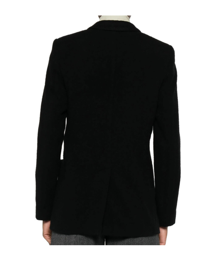 Lardini Double-breasted Blazer In Black