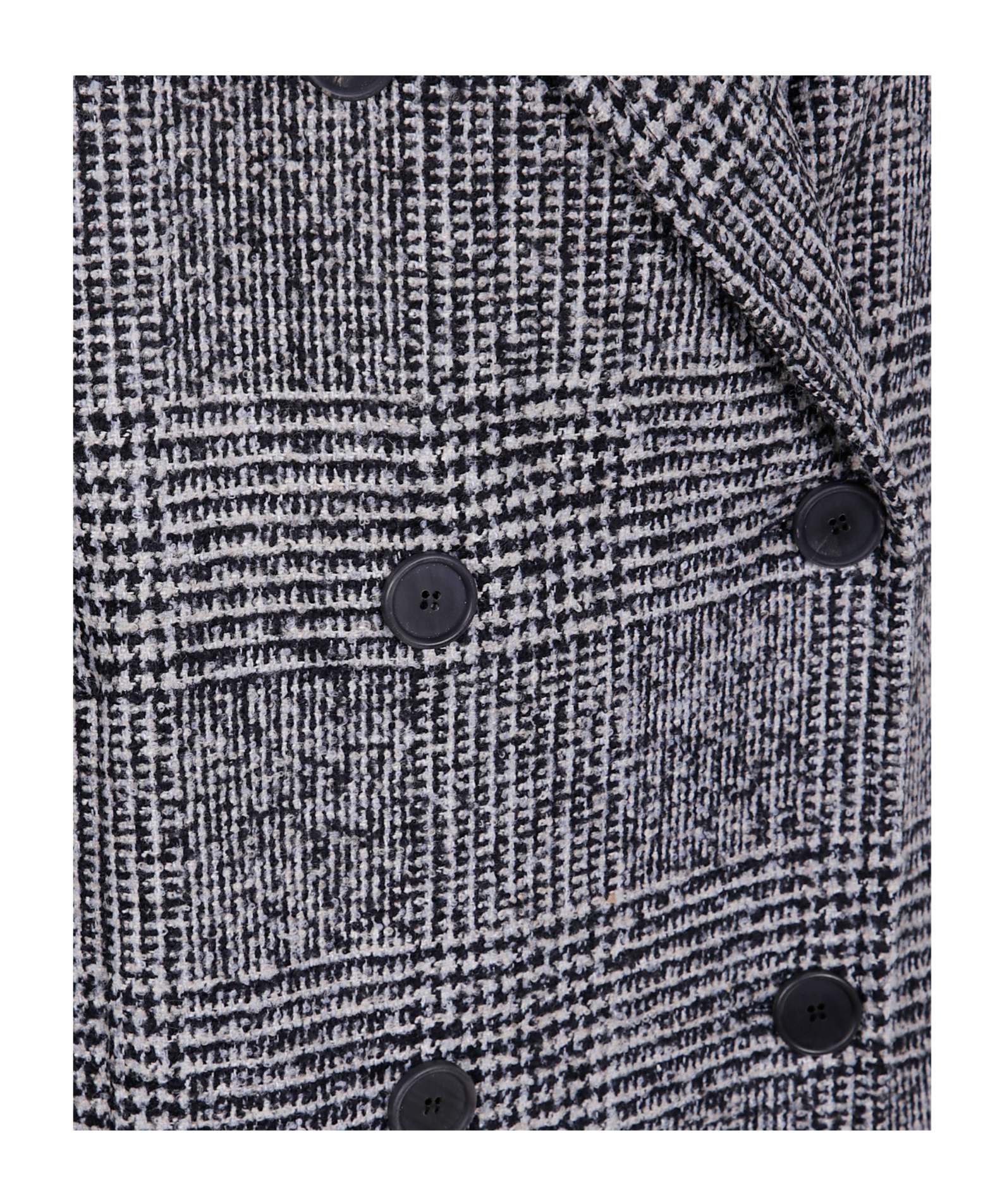 Antonelli Glen-plaid Double-breasted Coat In Gray