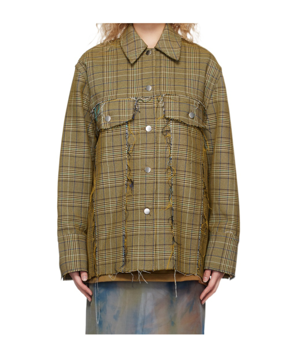 Song For The Mute Houndstooth Casual Jacket In Multi