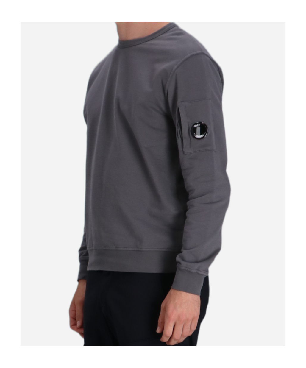 C.p. Company Long-sleeved Sweater In Gray