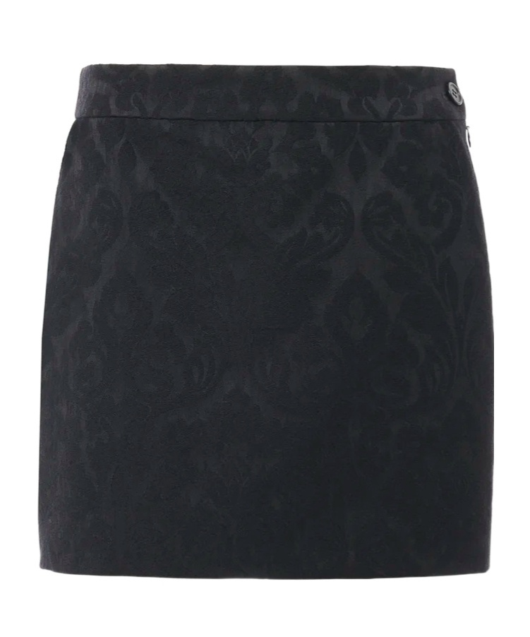Chloé Damask-pattern Skirt In Black