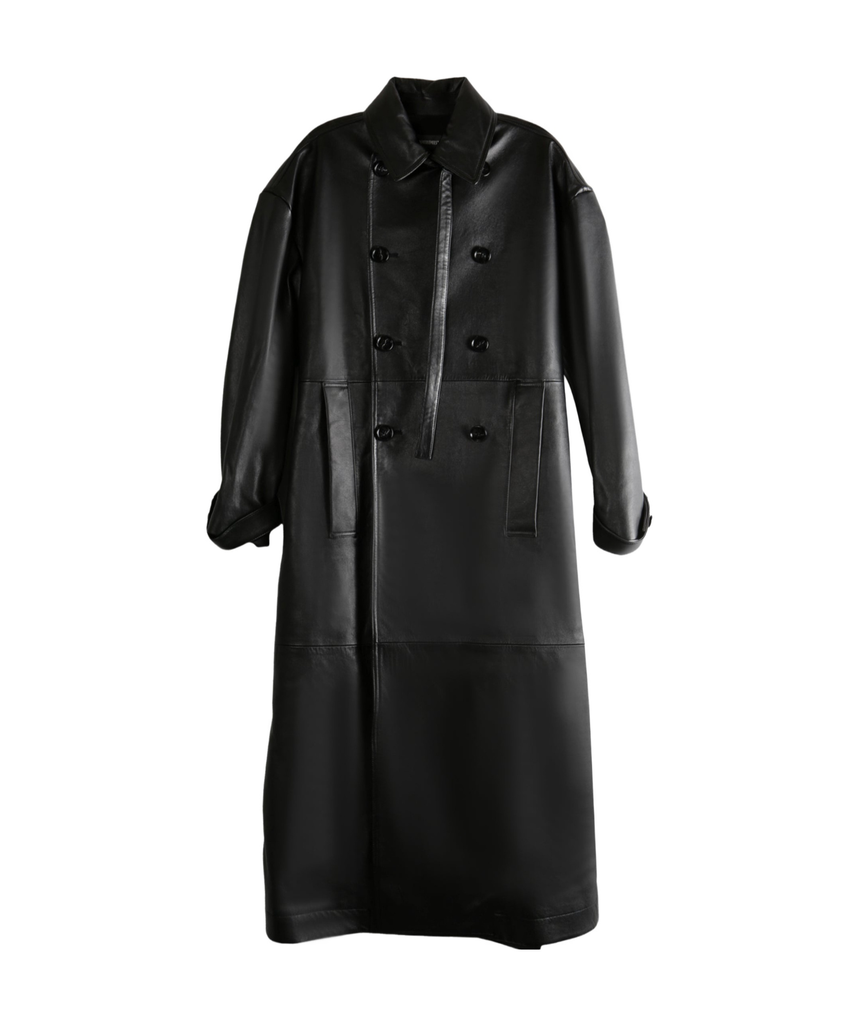 Ann Demeulemeester Double-breasted Trench Coat In Black