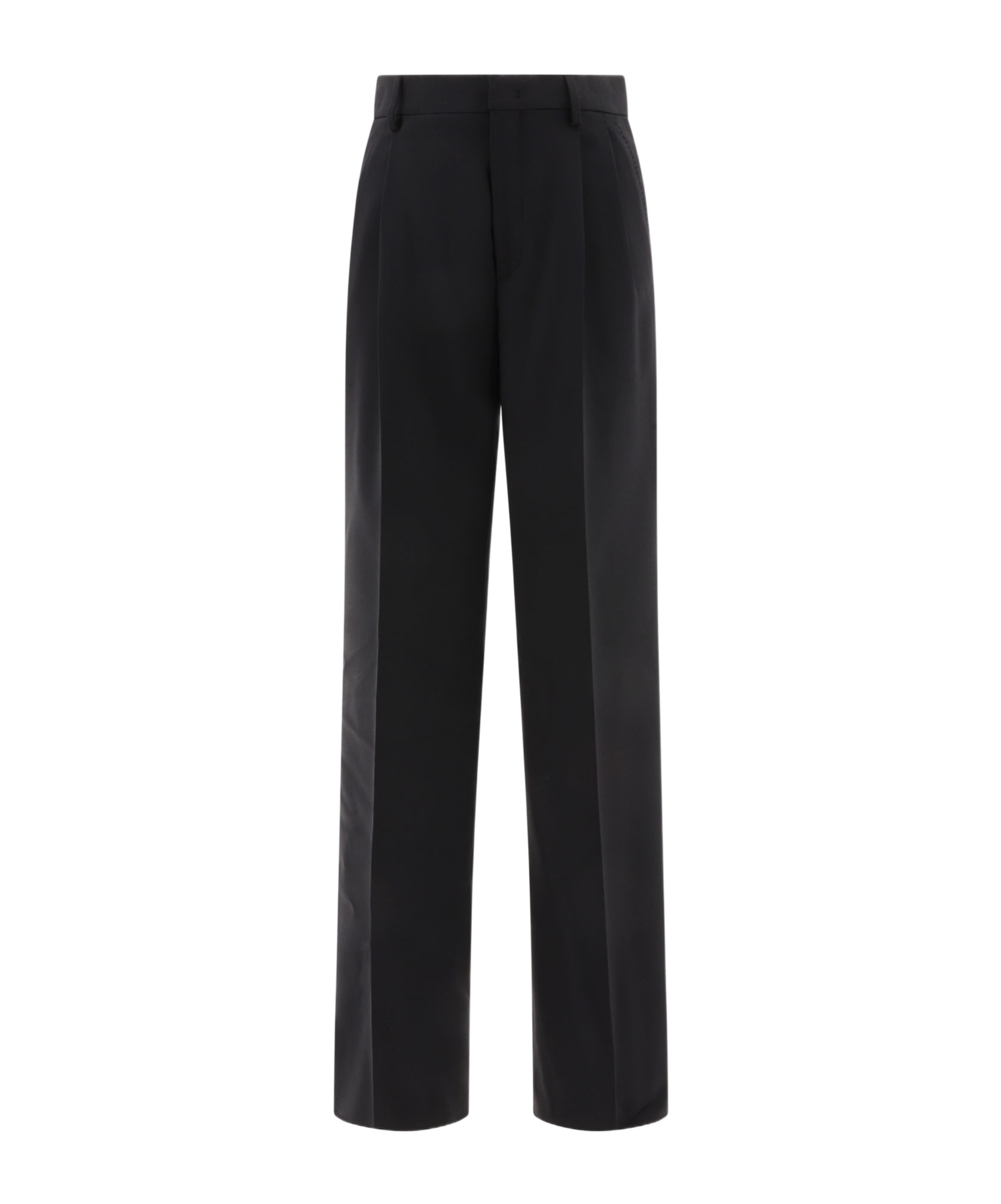 Tagliatore Darted Straight-leg Trousers In Black