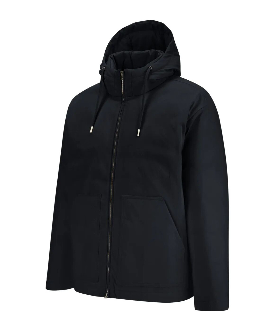 Herno Hooded Down Jacket With Drawstring And Pockets In Black
