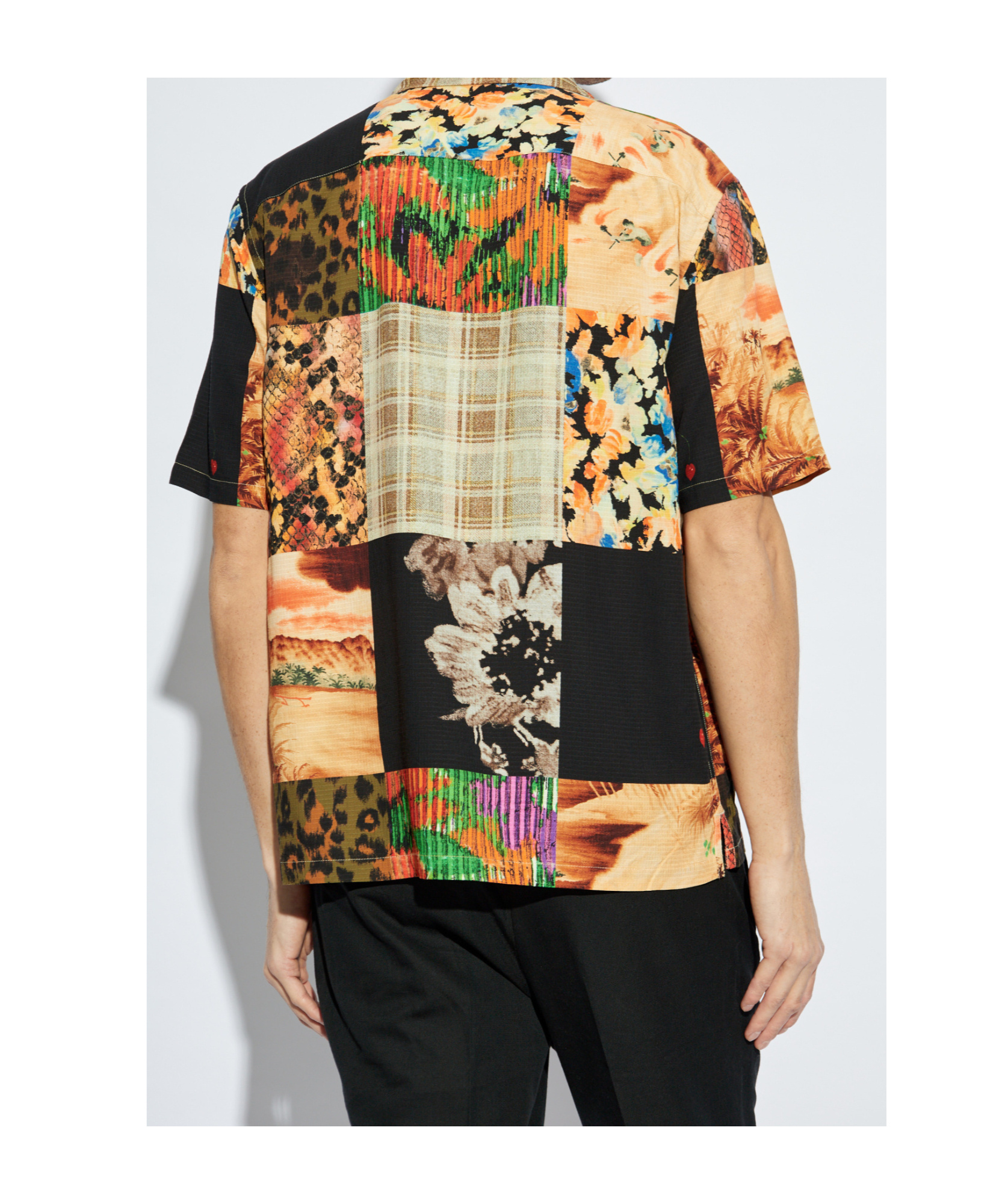 Allsaints Patches Camp Shirt In Nude