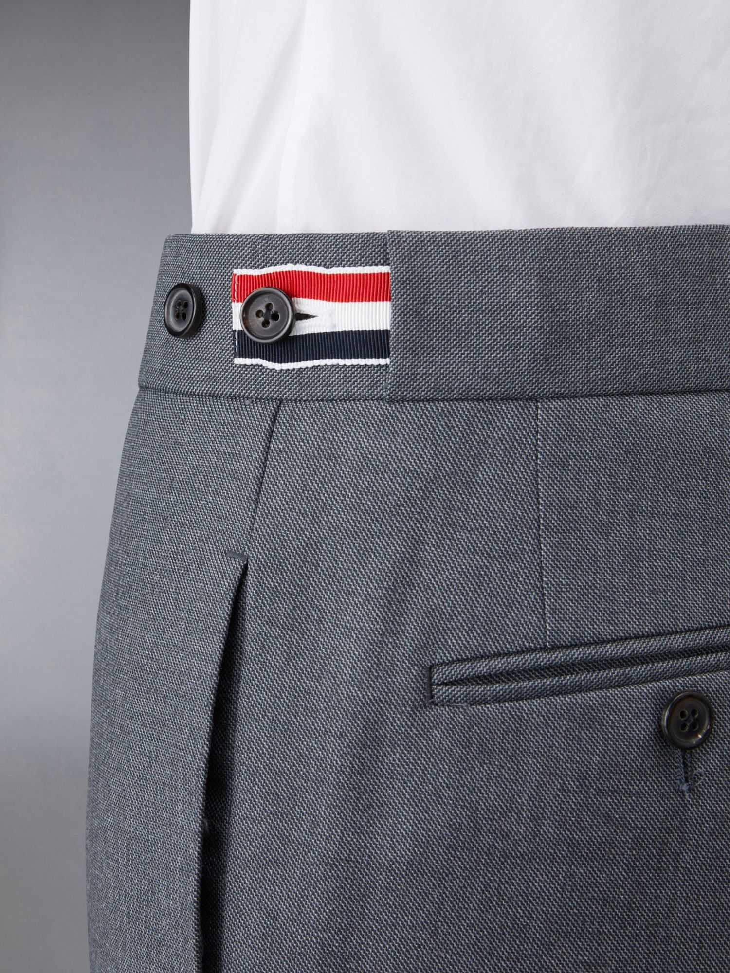 Thom Browne Low Rise School Uniform Skinny Trousers In Black